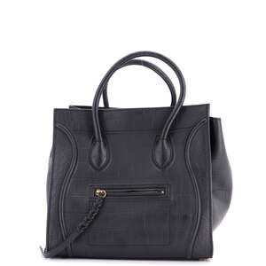 Celine Phantom Bag Crocodile Embossed #251001C18B